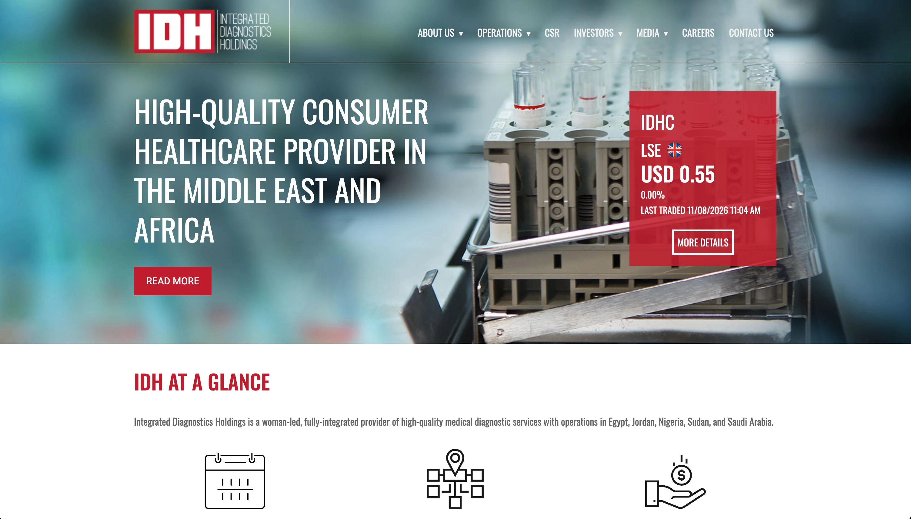 IDH website