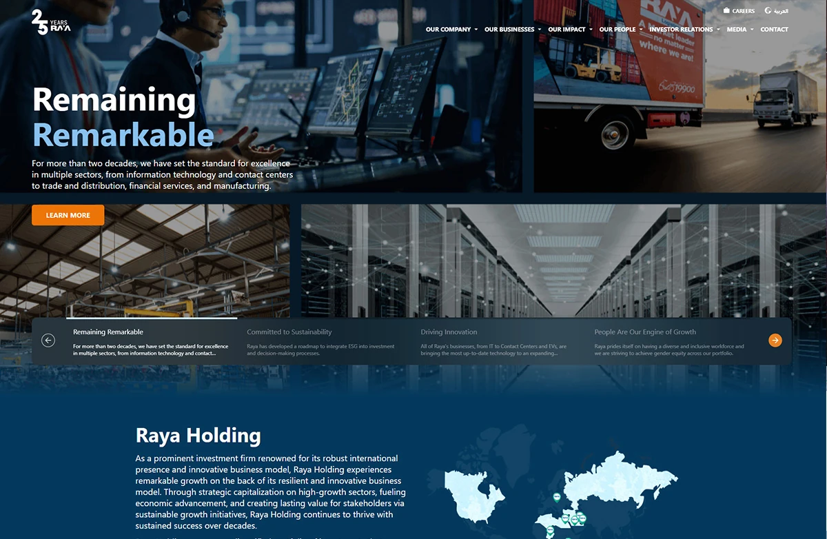 Raya Holding website