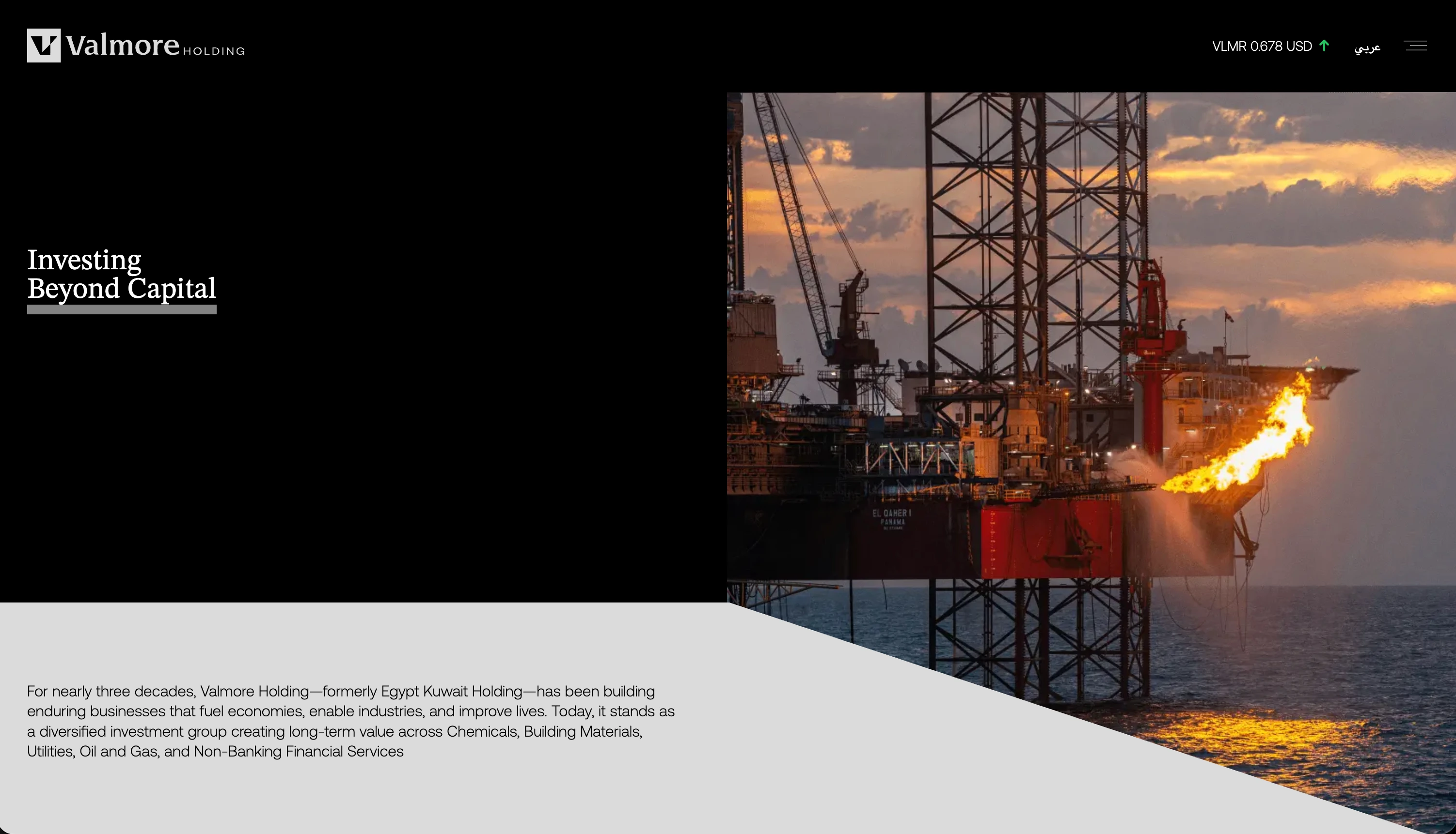 Valmore Holding website